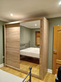Oak Mirrored Sliding Door Wardrobe
